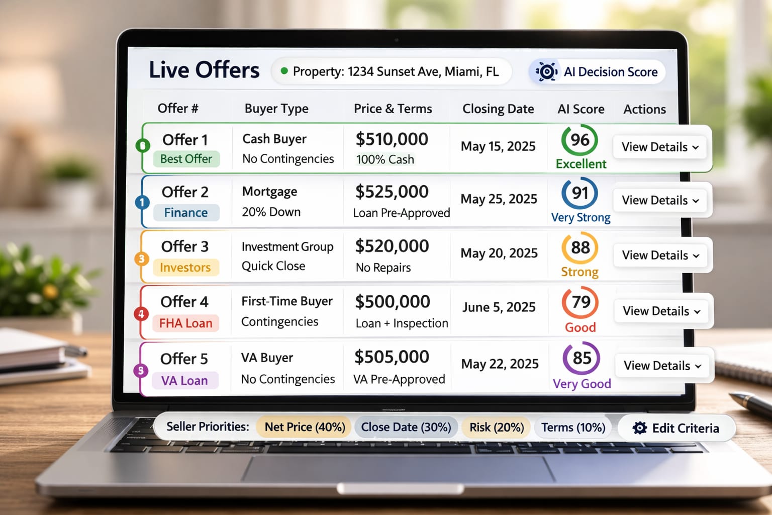 live offers on Homeselling.AI